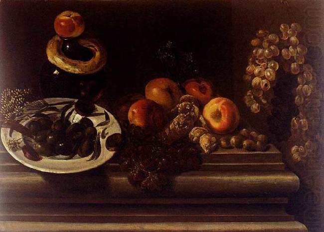 Juan de  Espinosa Still-Life of Fruit and a Plate of Olives china oil painting image